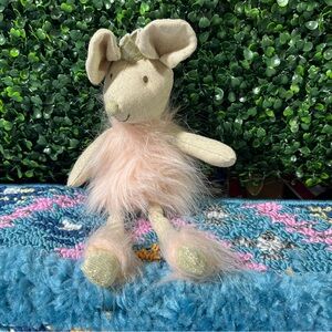 Anthropologie Plush Toy with Cream Fur